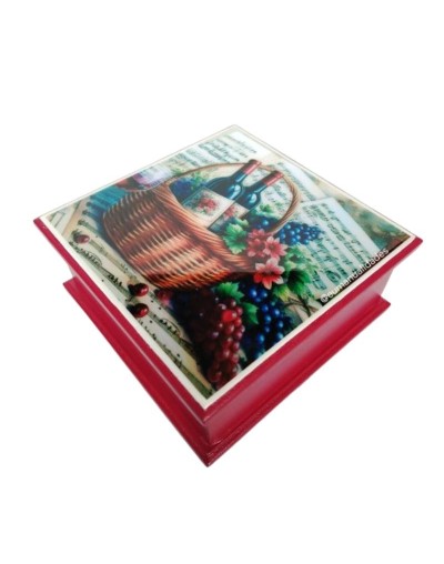 Servilletero canasta vinos