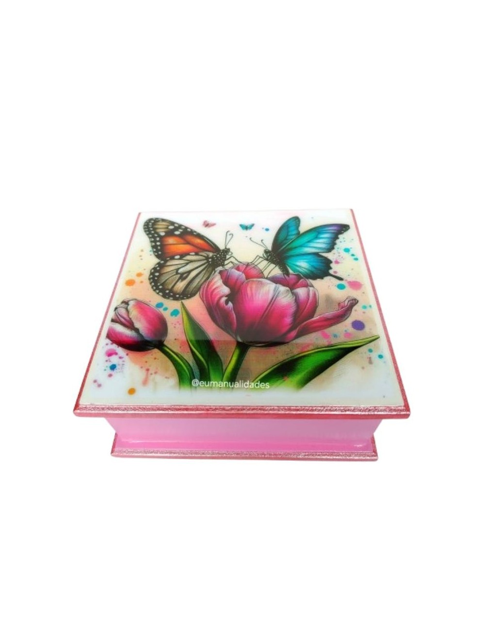 Servilletero mariposas tulipan