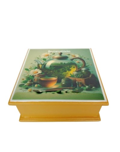 Caja cuatro divisiones tetera aromaticas