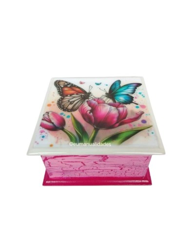 Caja mariposas tulipan