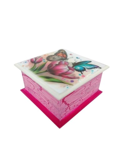 Caja mariposas tulipan