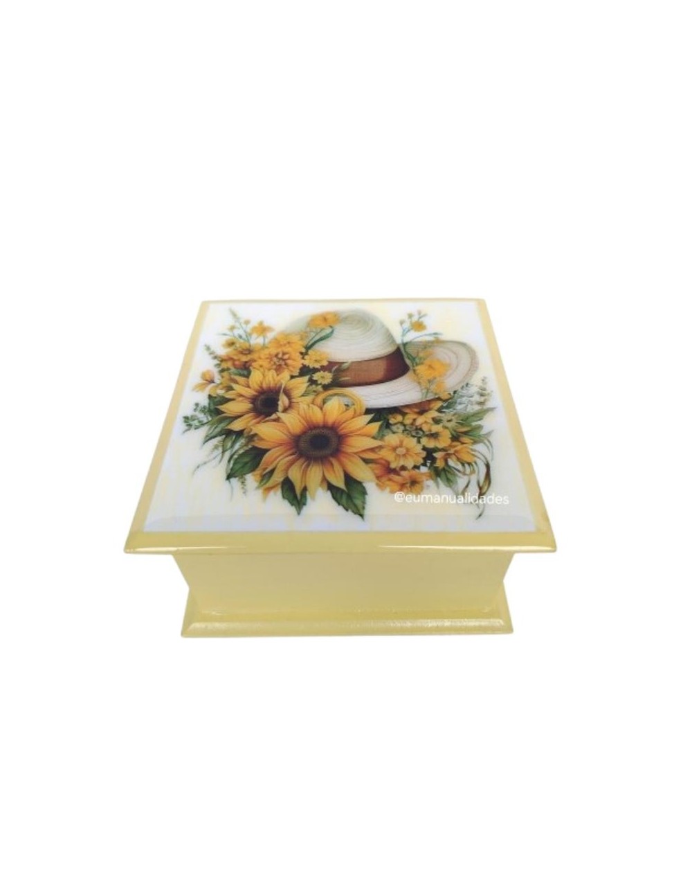Caja sombrero girasol