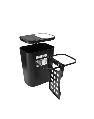 PAPELERA TWIN 20 LITROS SISTEMA TAPA PUSH 