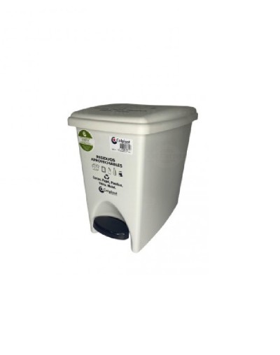 PAPELERA PEDAL 12 LITROS RECTANGULAR 