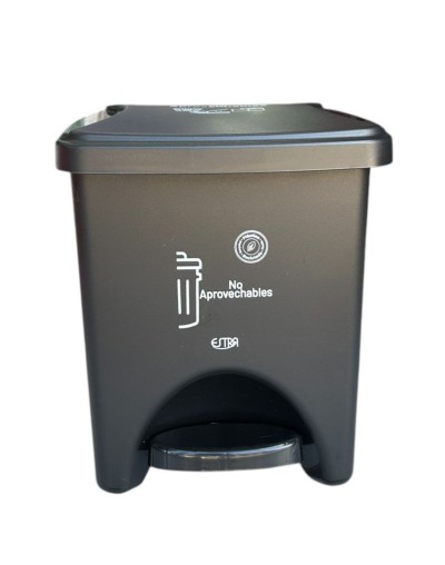 PAPELERA 20 LITROS PEDAL RECTANGULAR RECUPERADA 