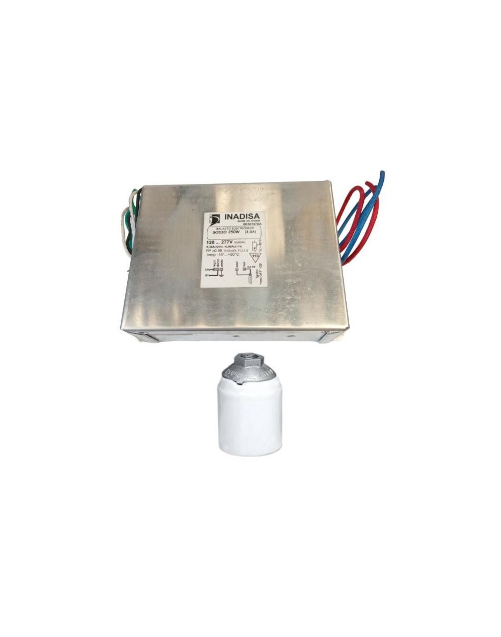 Kit Sodio/metalhar Electronico 250w Multivoltaje Con Portalampara