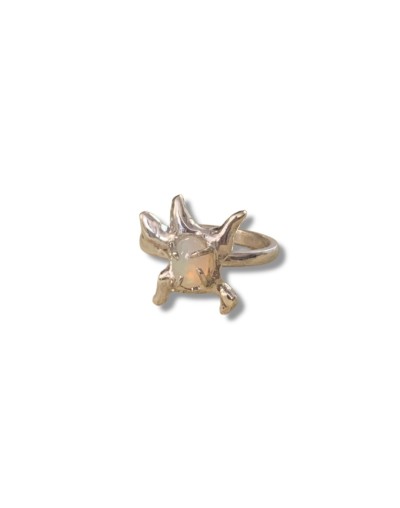 anillo ópalo plata 