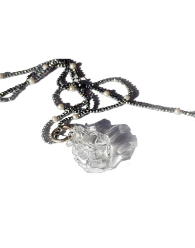 Collar pepitas mostacilla o murano