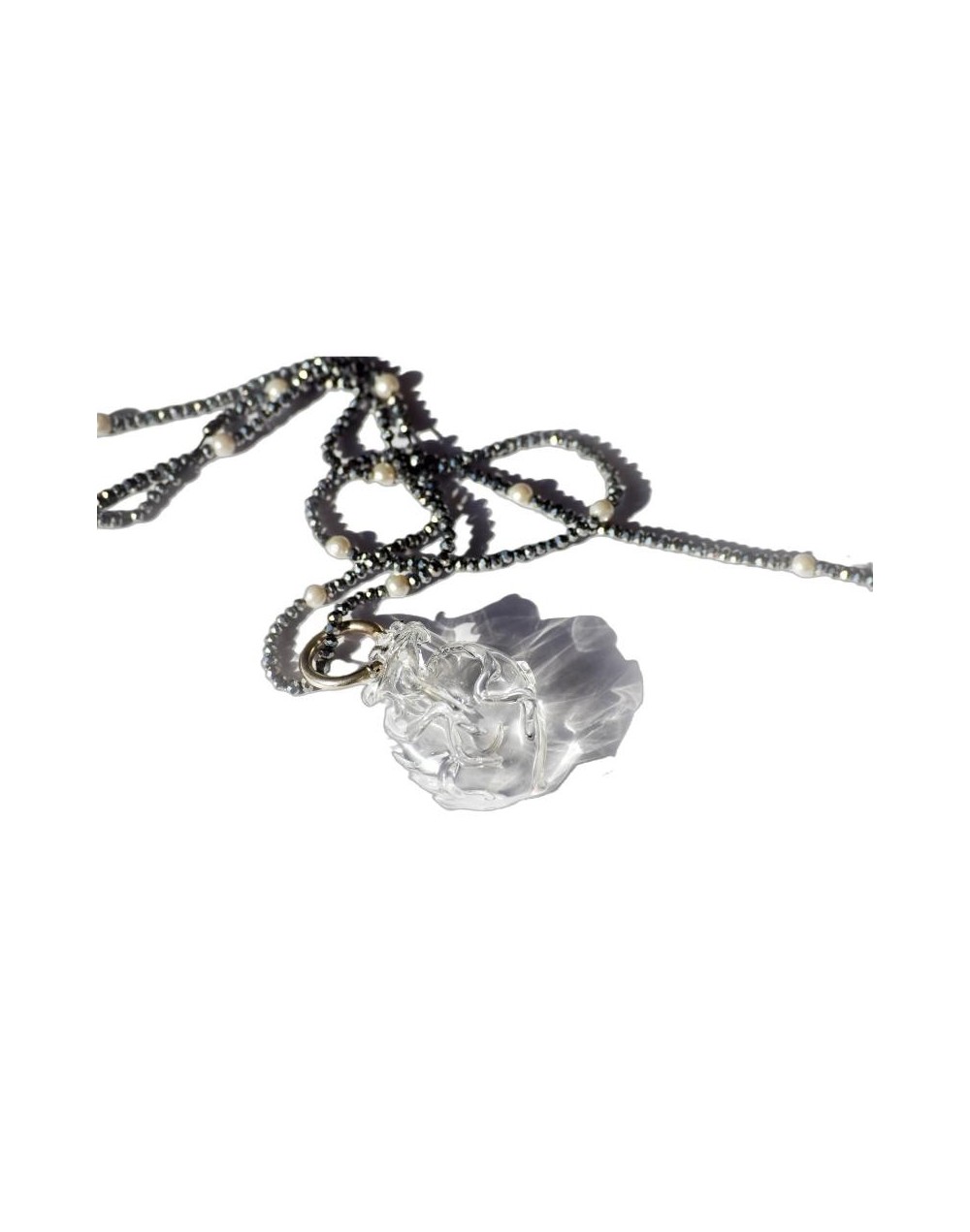 Collar pepitas mostacilla o murano