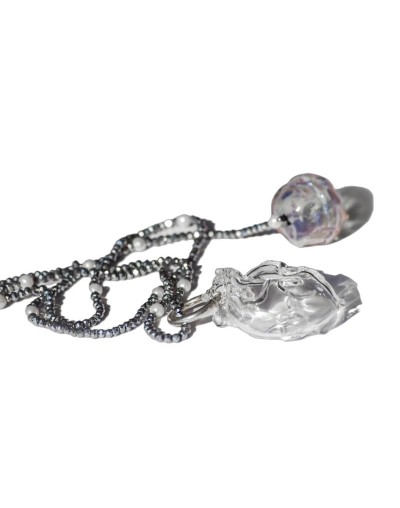 Collar pepitas mostacilla o murano