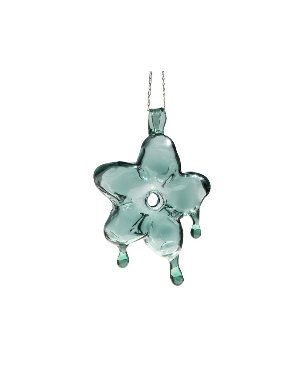 Aretes colgante largo de flor 