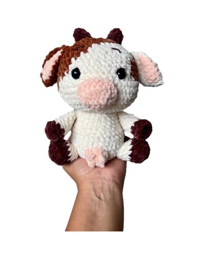 Vaquita tejida a mano | Amigurumi afelpado artesanal