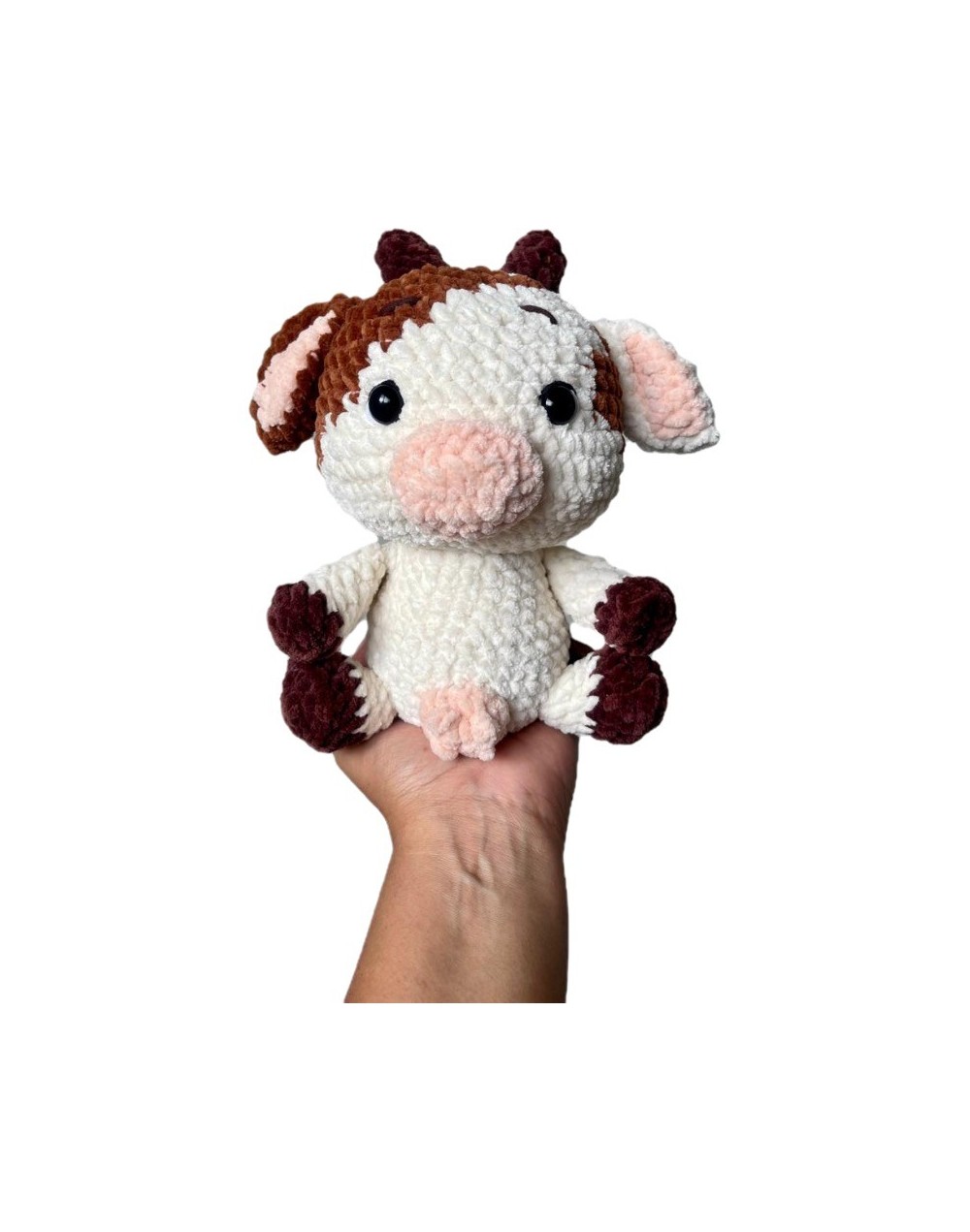 Vaquita tejida a mano | Amigurumi afelpado artesanal