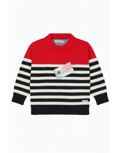 Saco Tejido Infantil – Diseño Rayas Clásicas