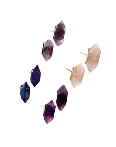 Aretes de Cuarzo - Nativa Consciente