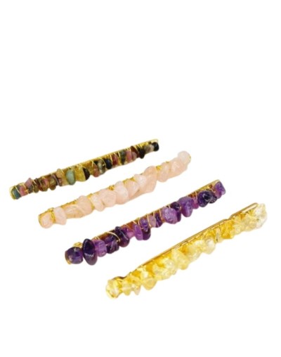 Accesorios para el Cabello (Peineta / Clip) en Cuarzo - Nativa Consciente