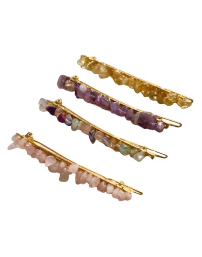 Accesorios para el Cabello (Peineta / Clip) en Cuarzo - Nativa Consciente