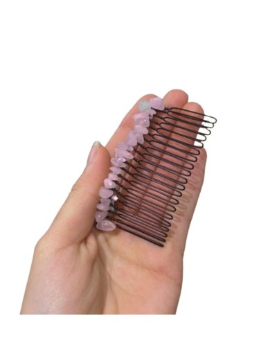 Accesorios para el Cabello (Peineta / Clip) en Cuarzo - Nativa Consciente