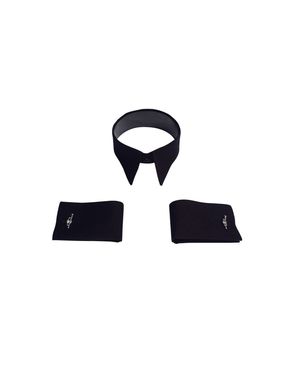 Cuello y puños mancornas para cambiarle a tu camisa negra