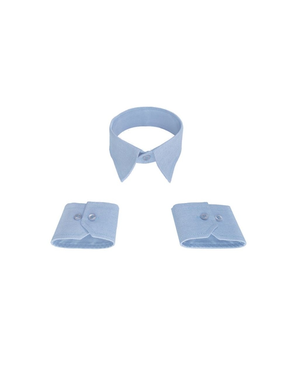 Cuello y puños para cambiarle a tu camisa azul claro formal
