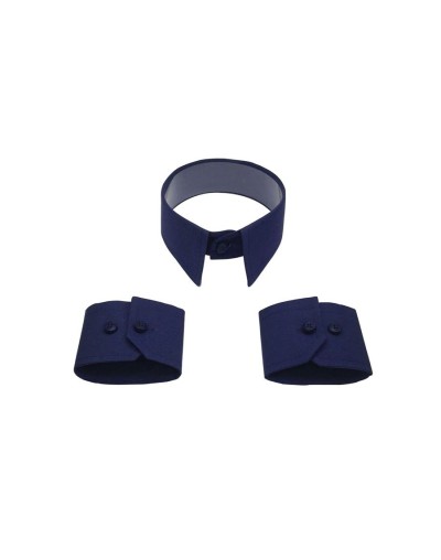 Cuello y puños para cambiarle a tu camisa azul oscuro corbata