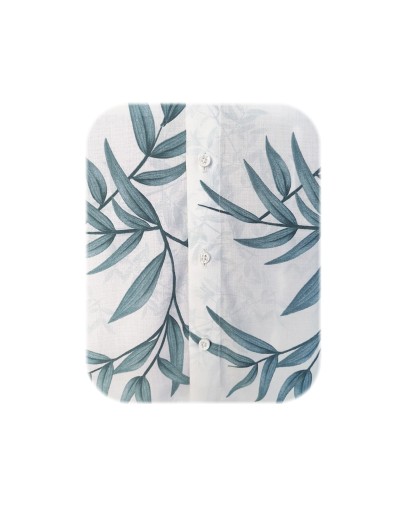 Camisa playera marfil cuello nerú manga larga Slim hombre XS a 10XL