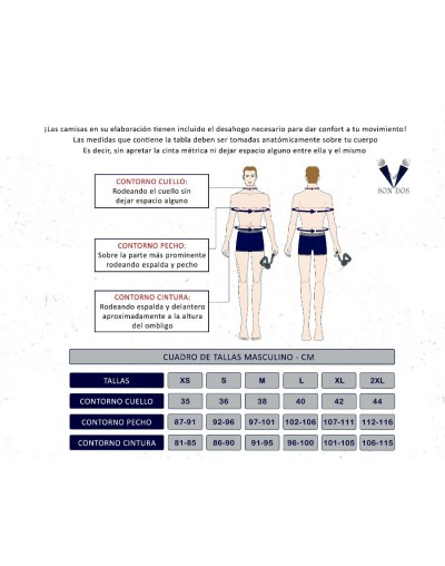 Camisa playera marfil cuello nerú manga larga Slim hombre XS a 10XL