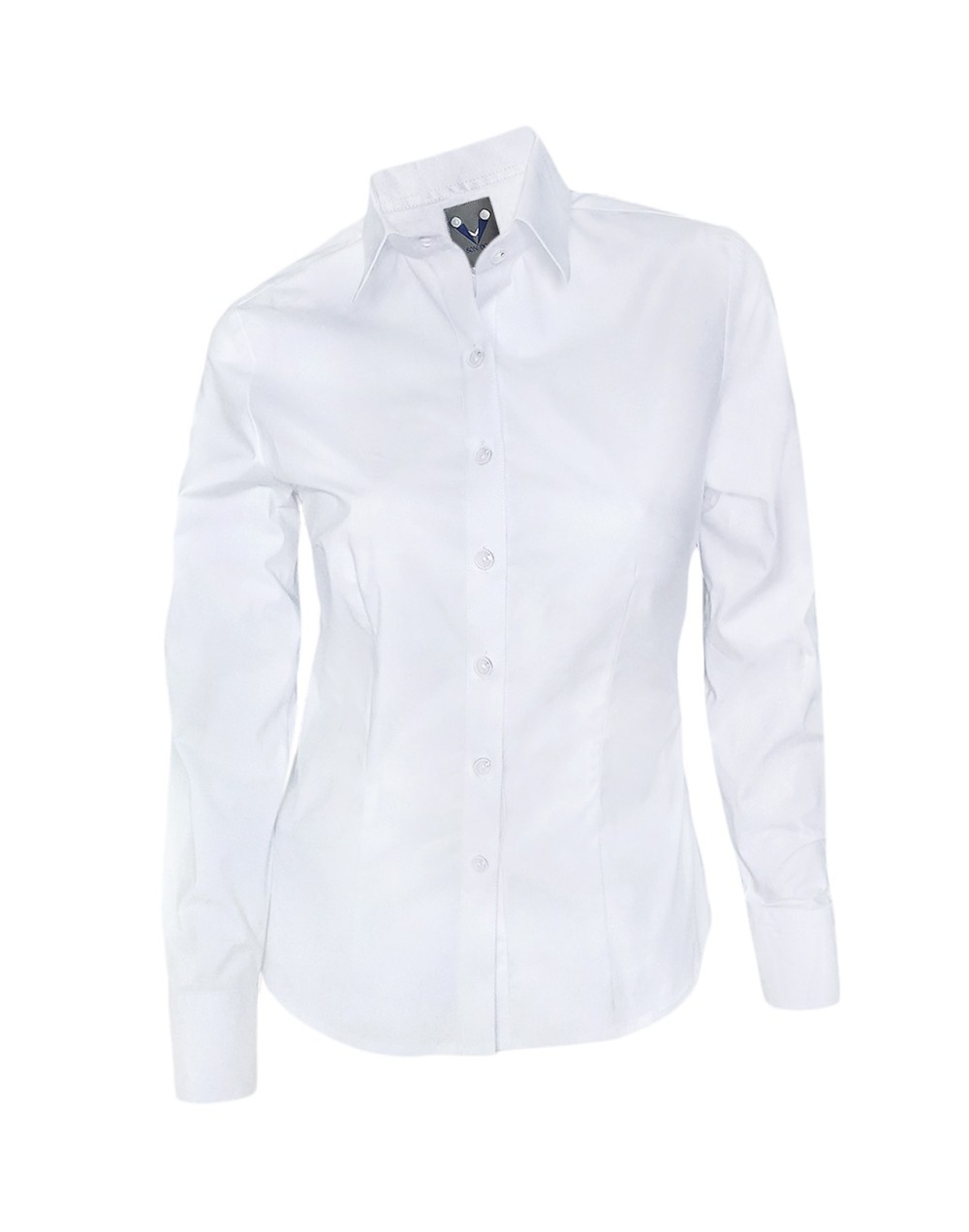 Camisa blusa blanca oficina formal manga larga mujer XS a 10XL