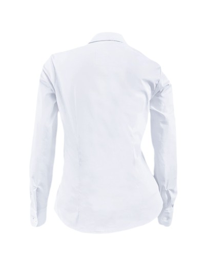 Camisa blusa blanca oficina formal manga larga mujer XS a 10XL