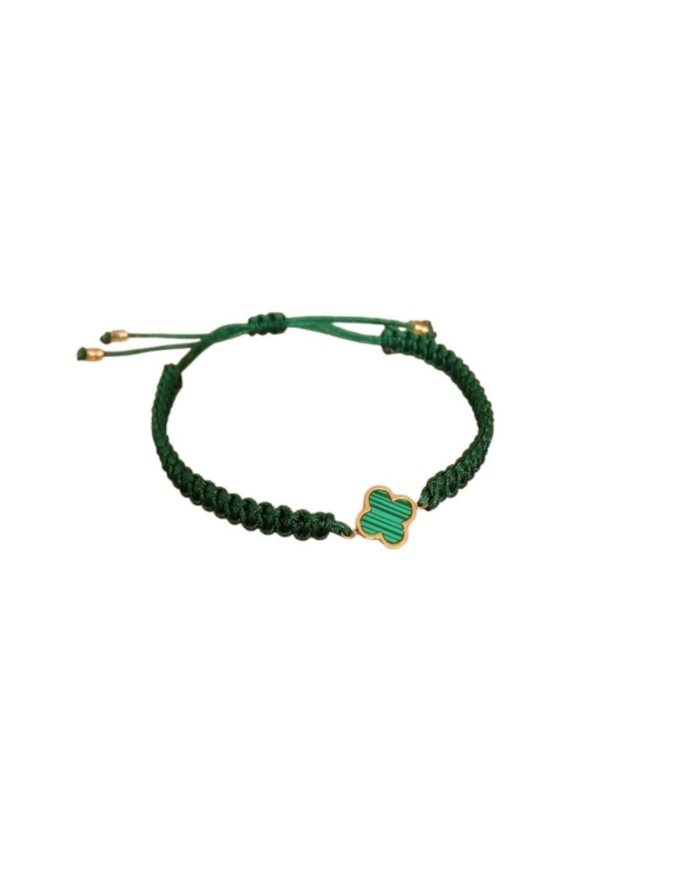 MANILLA EN HILO TEJIDA COLOR VERDE ESMERALDA