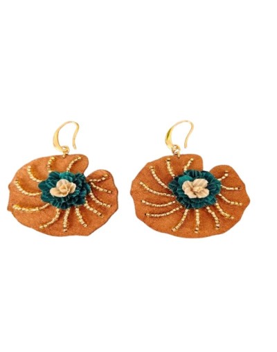 ARETES HOJA DE LOTO
