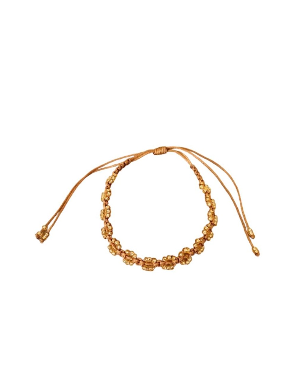 MANILLA TEJIDA EN HILO CON MOSTACILLAS