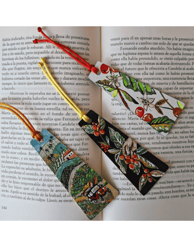 Separadores para libro Pintados a Mano Cultura cafetera