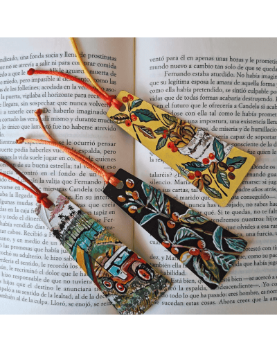 Separadores para libro Pintados a Mano Cultura cafetera