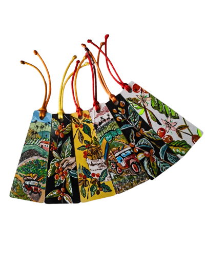 Separadores para libro Pintados a Mano Cultura cafetera