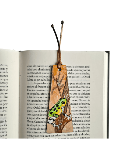 Separadores para libro Pintados a Mano Ranas de Colombia