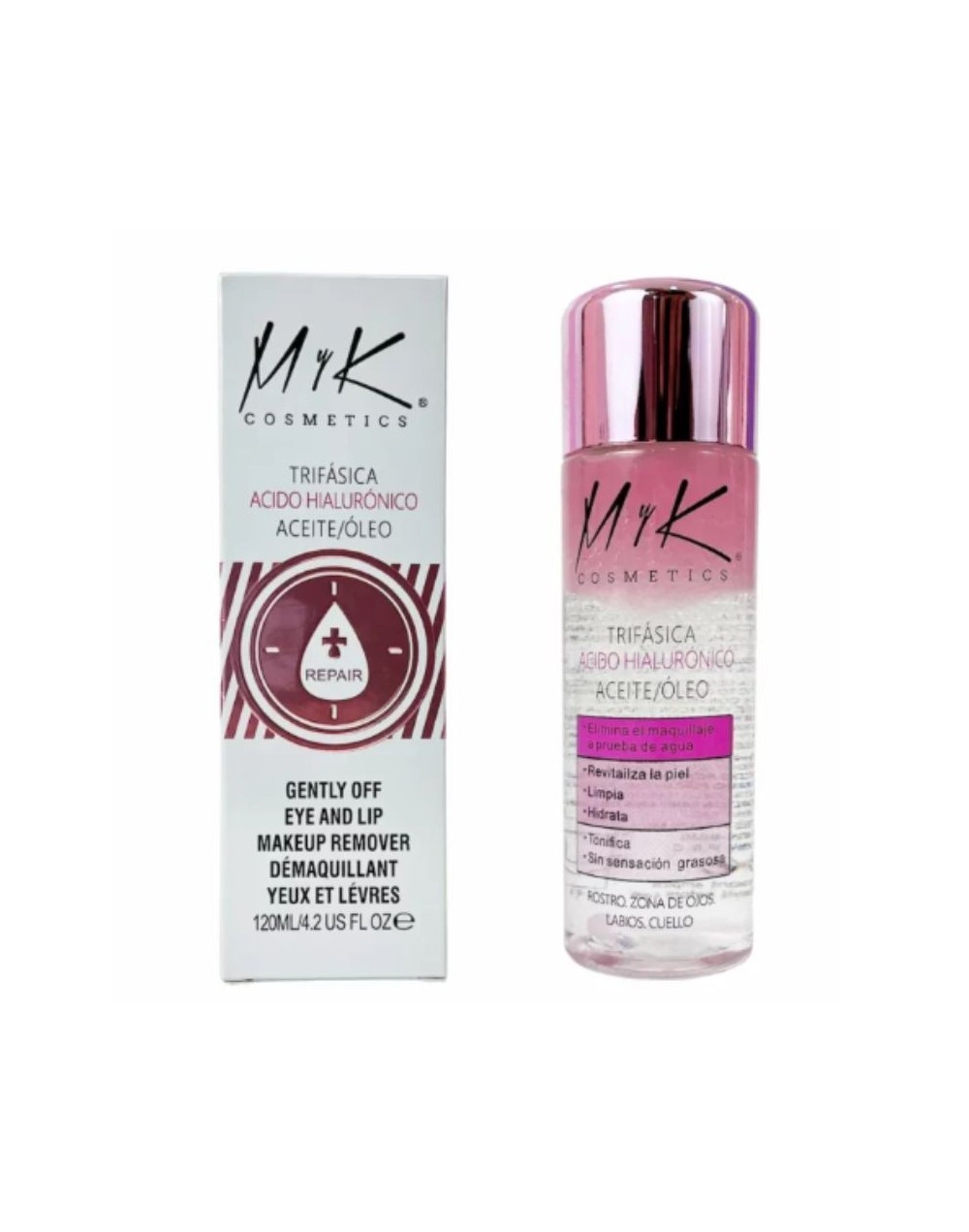 DESMAQUILLANTE BIFASICO MYK COSMETICS