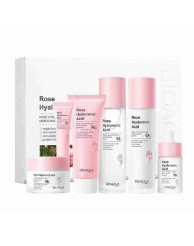 KIT DE LUJO ROSAS Y ACIDO HIALURONICO BIOAQUA