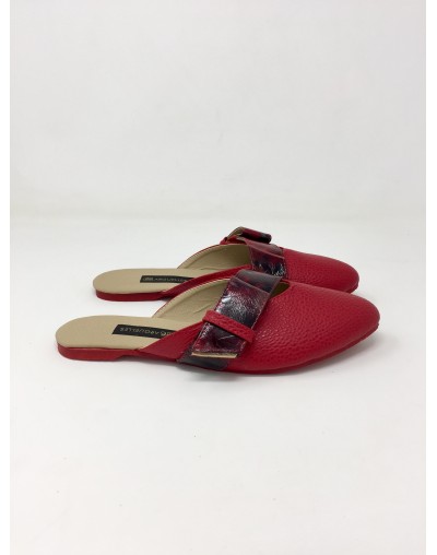 Bailarina cuero 20201 – Cuero Rojo x folia Rojo