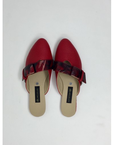 Bailarina cuero 20201 – Cuero Rojo x folia Rojo
