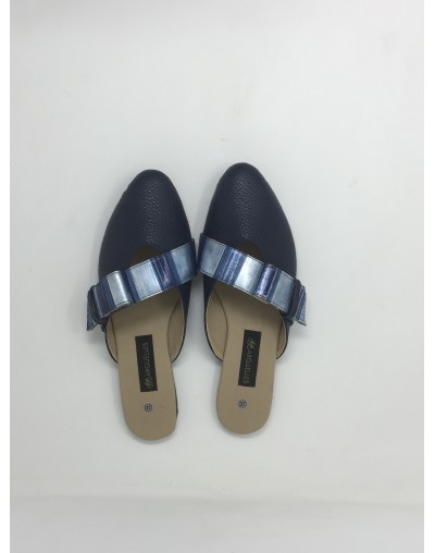 Bailarina cuero 20201 – Cuero Azul x folia Azul