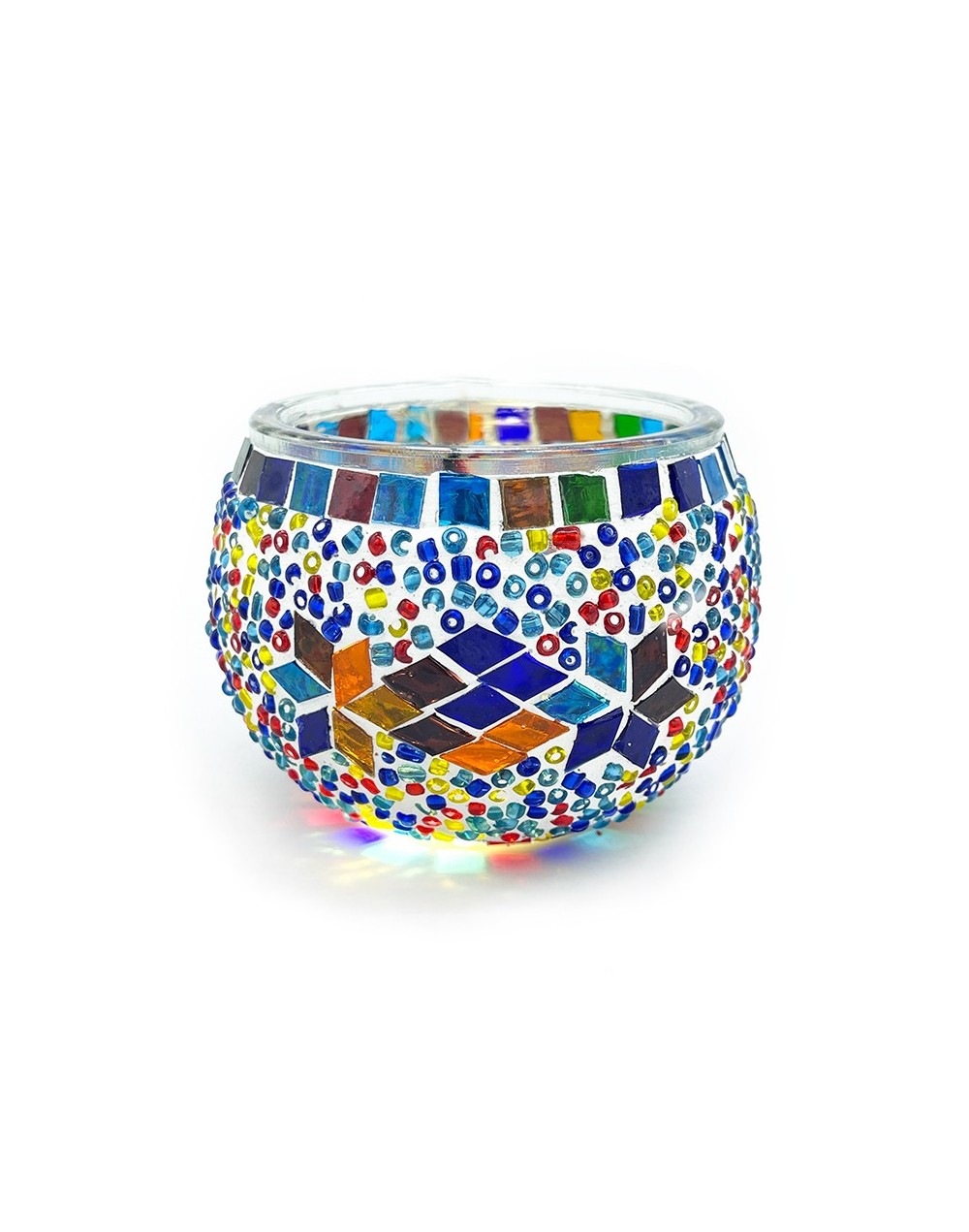 Portavela en Mosaico - Diseño 4