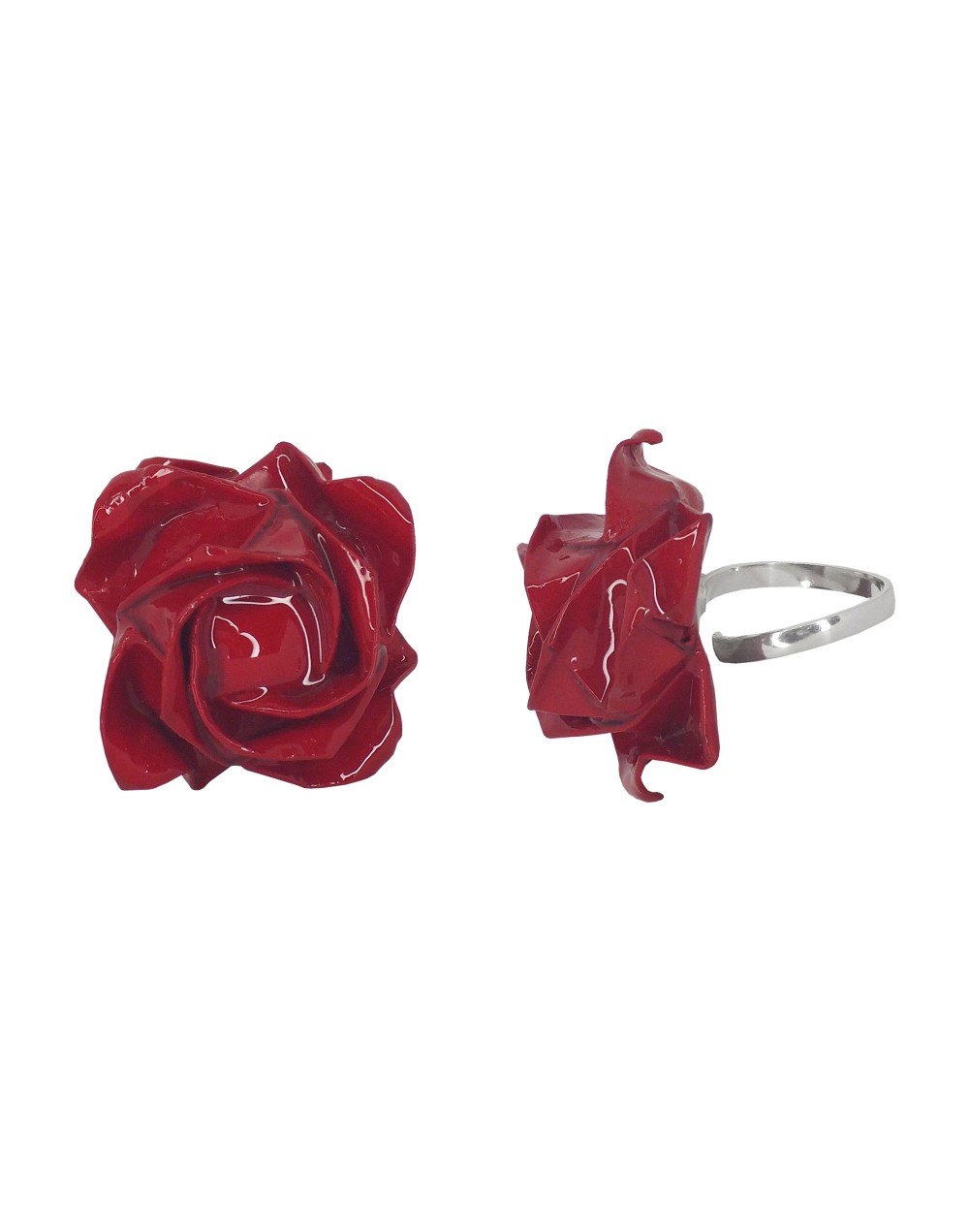 Anillo rosa grande
