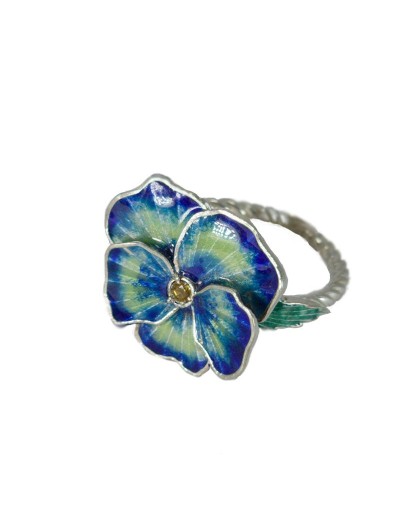 Anillo esmaltado “Pensamiento de Luz”