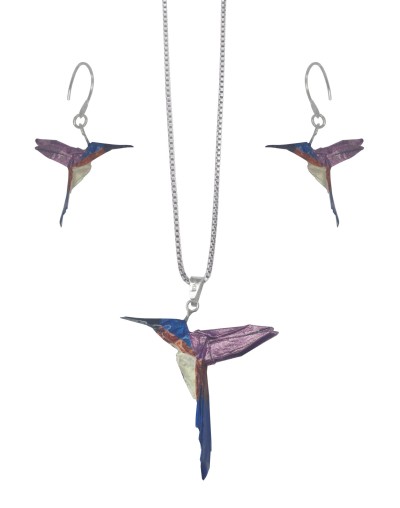 Set colibrí cola larga