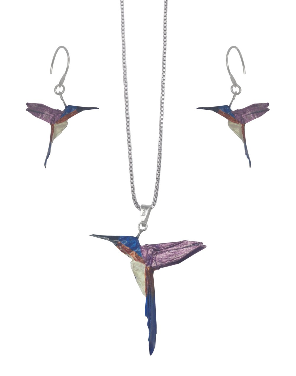 Set colibrí cola larga