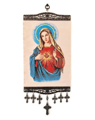 Vitela de pared grande - El Sagrado Corazón de María 2