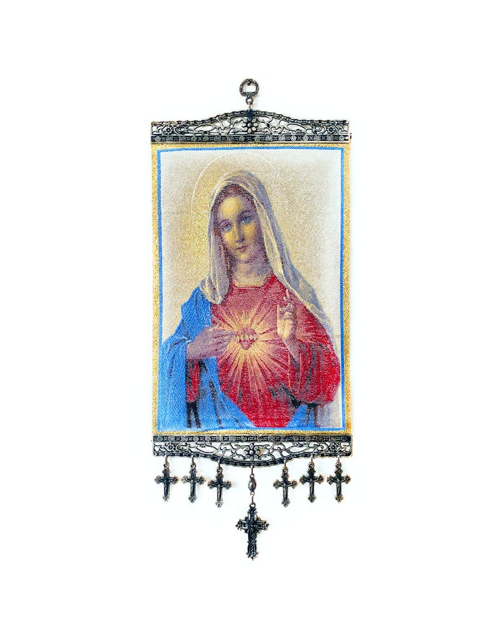 Vitela de pared grande - El Sagrado Corazón de María 1