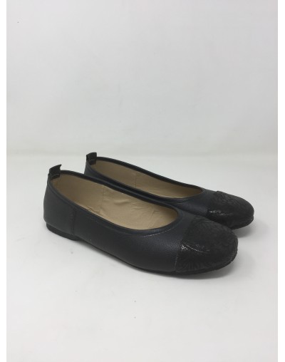 Bailarina cuero 19113 Folia negro x Negro