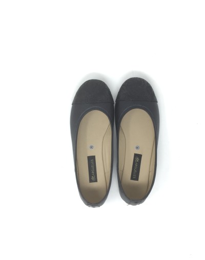 Bailarina cuero 19113 Folia negro x Negro